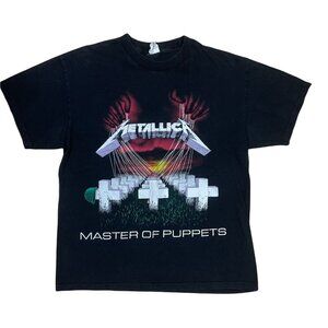 Vintage Metallica Master of Puppets T-Shirt 1994 Giant Label LARGE GRC